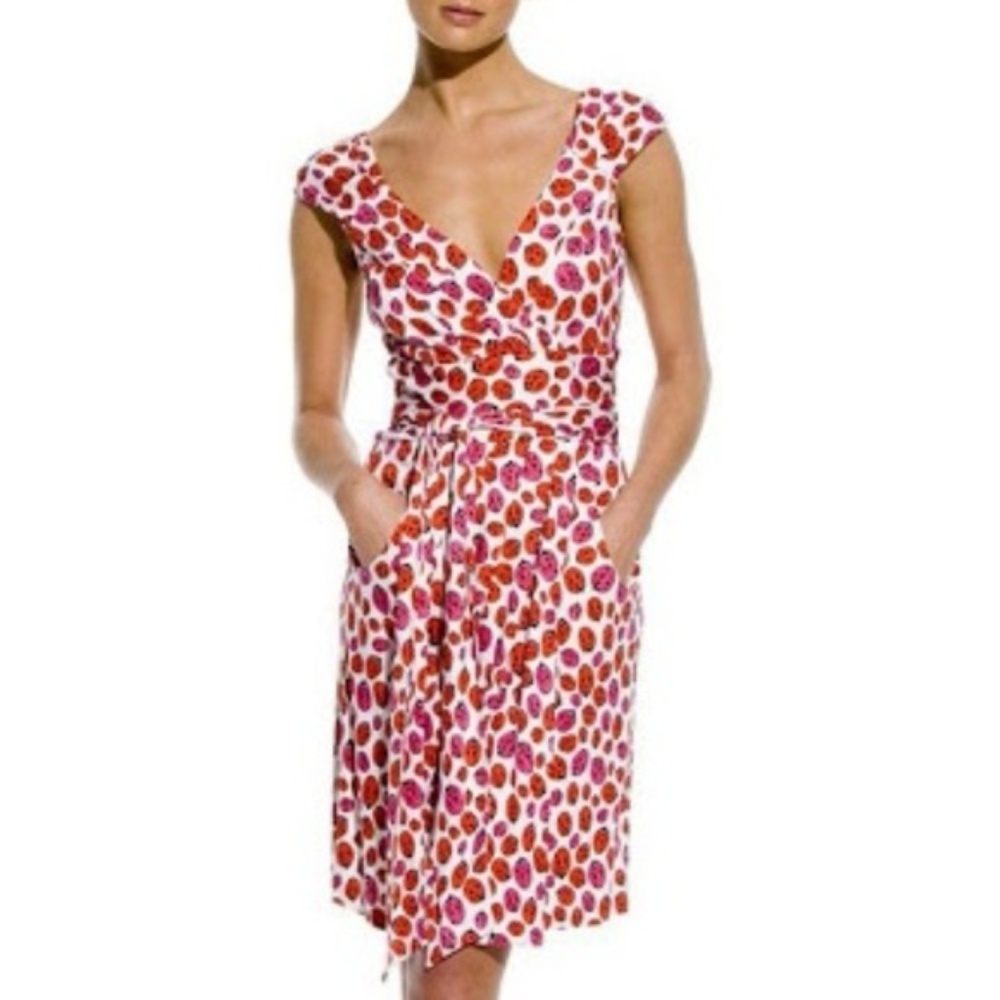 DVF CELOSA Ladybug Wrap Dress